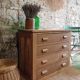 Meuble de métier, commode en chêne massif