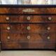 Empire period commode in flame mahogany – detached columns –