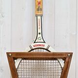 Vintage tennis racket with wooden press