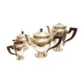 Silver metal Christofle tea and coffee service