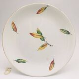 Set of 6 flat plates “Digoin Sarreguemines / La Fontaine model”