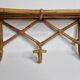Vintage Rattan Wall Shelf with Hooks – 60s/70s