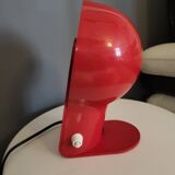 Lampe vintage Panda GUZZINI- Ambrogio Pozzi  rouge