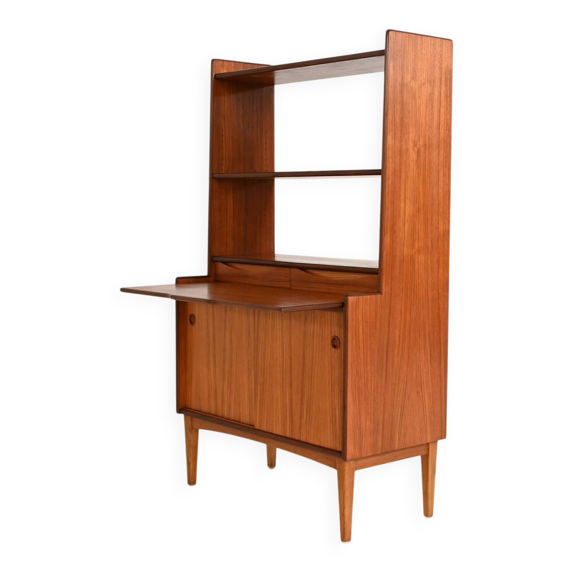 Bookcase with hidden desk by Bräntorps, 1960s