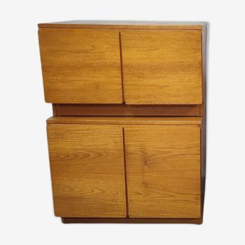 Mid Century Tapley 33 Wall Mounted Teak Unit