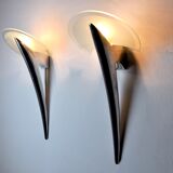 Pair of wall lamps Metalarte, 1970, Spain