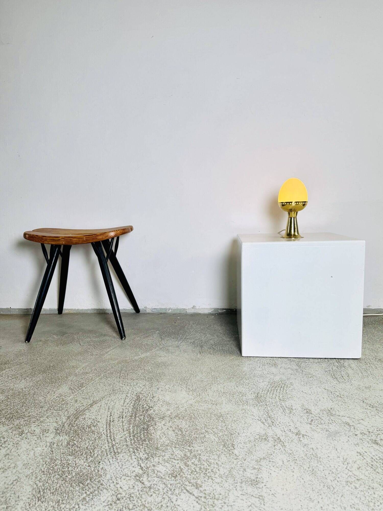 Model B-225/M Brass & Milk Glass Table Lamp By Hans-Agne Jakobsson For Markaryd Ab, Sweden 1960S