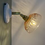 Vintage pink glass lampshade - tableware collection
