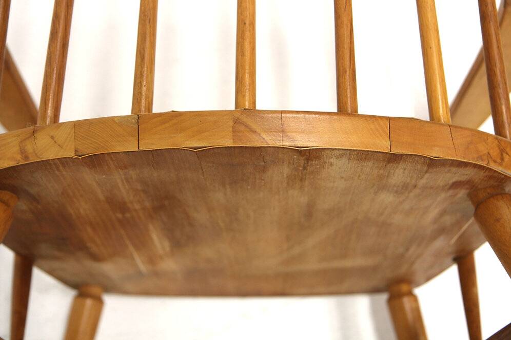Scandinavian "Pinnstol" armchair in oak, Sweden, 1960
