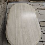 Vintage travertine table 1980"
