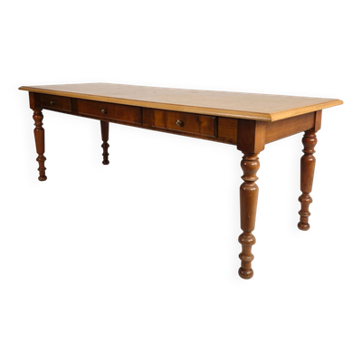 Table à manger pieds tournés, France fin du 20e siècle