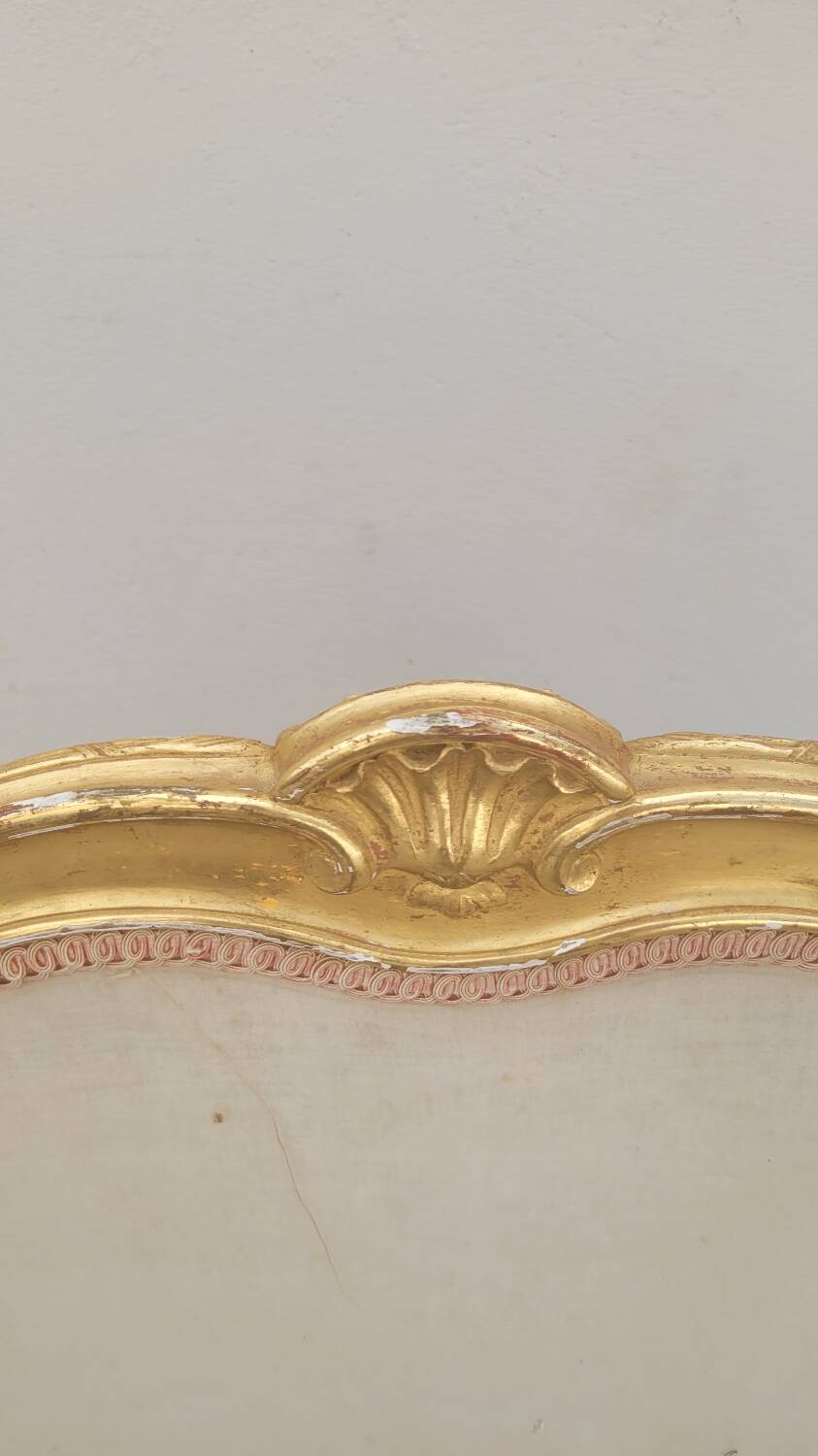 Louis xv style fireplace screen fire screen in gilded wood 19th century tapestry