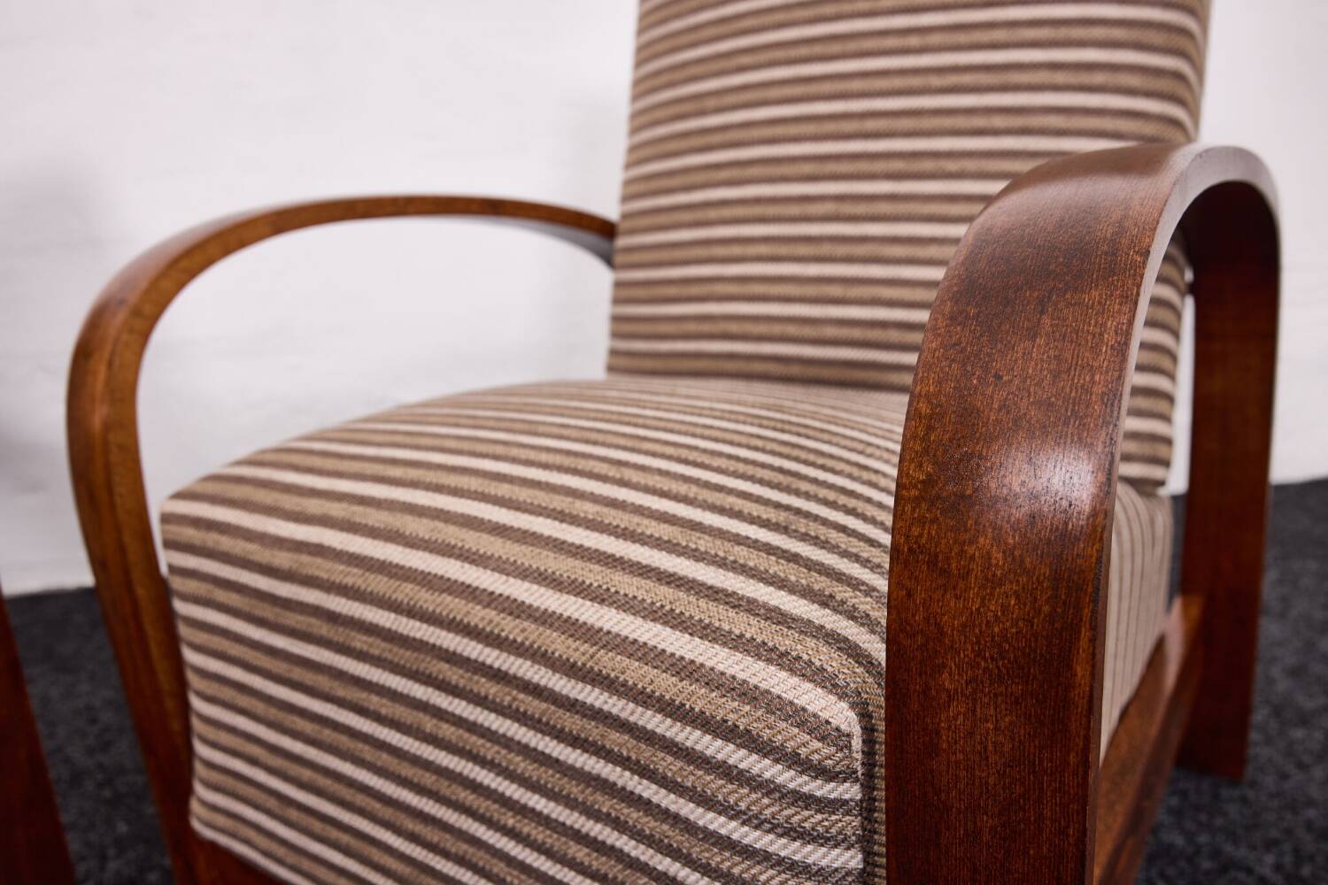 Fauteuils Art Déco hongrois, modèle 445, Szék és Faárugyár, Hongrie 1930