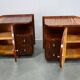 1935s pair of rare Art Deco bedside tables, Czechoslovakia