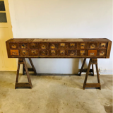 Workshop chest of drawers with authentic drawers