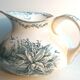 Toilet pitcher "chubby" in grey-blue, Les Canards de Sarreguemines
