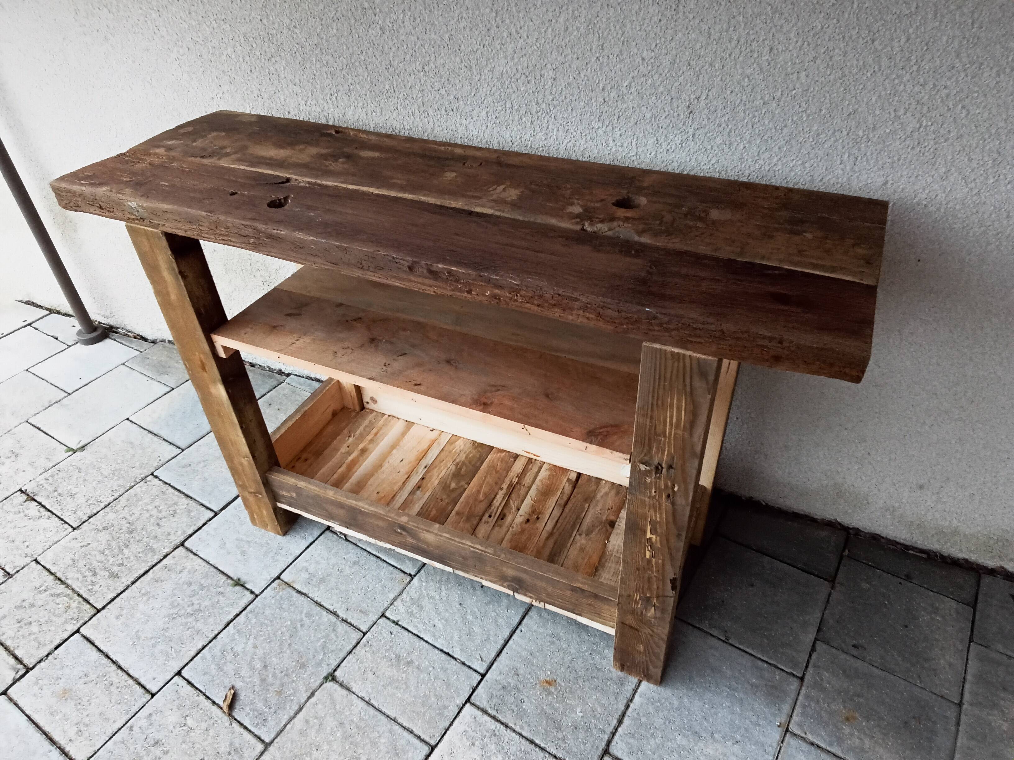 Wooden workbench