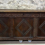 Chest Louis XIV era solid oak circa 1680-1700 (B)