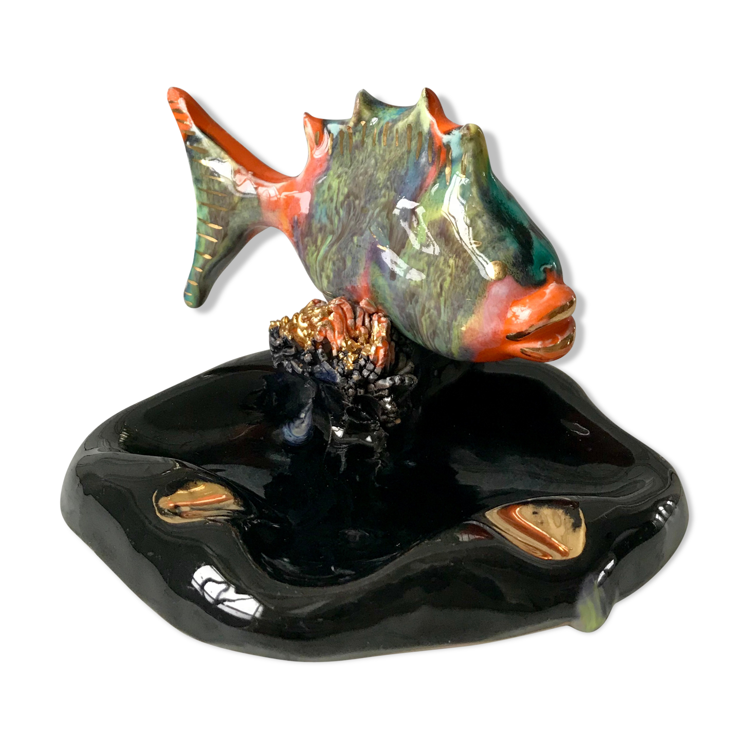 Ashtray / empty pocket fish Vallauris