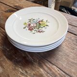 Set of 8 plates: Luneville K&G France "Chaillot de Vercor"