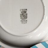 Six assiettes Digoin-Sarreguemines vintages