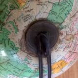 Small terrestrial globe world map of girard and barrère - year 60's