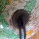 Small terrestrial globe world map of girard and barrère - year 60's