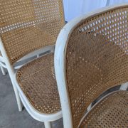 Set of 4 Thonet Style 811 Cane Chair: Josef Hoffman Mid-Century Modern Furn