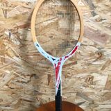 Old racket tennis super court junior wood decoration