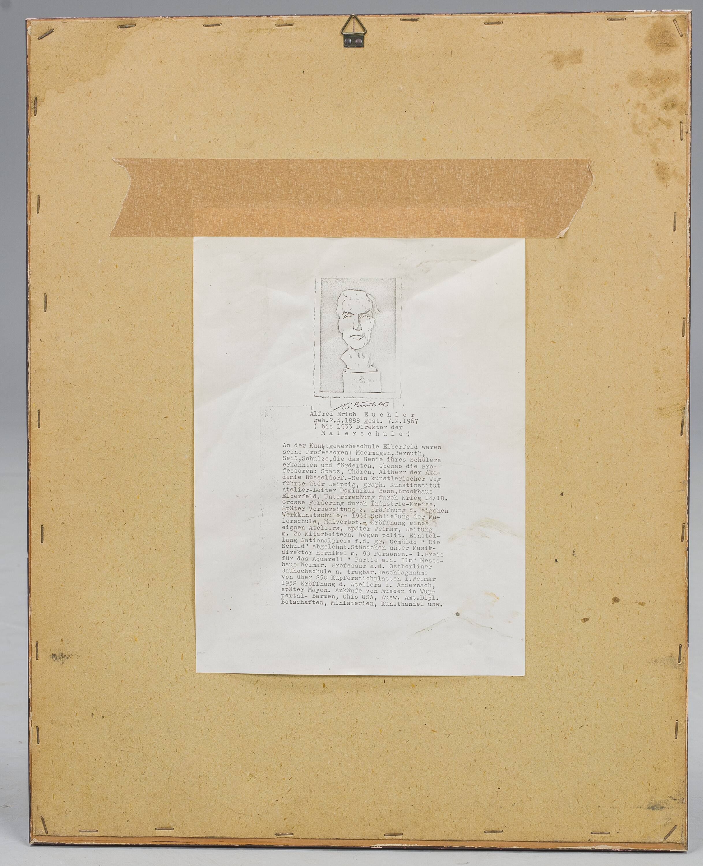 Alfred Erich Euchler, Still Life, 1920s, Watercolor