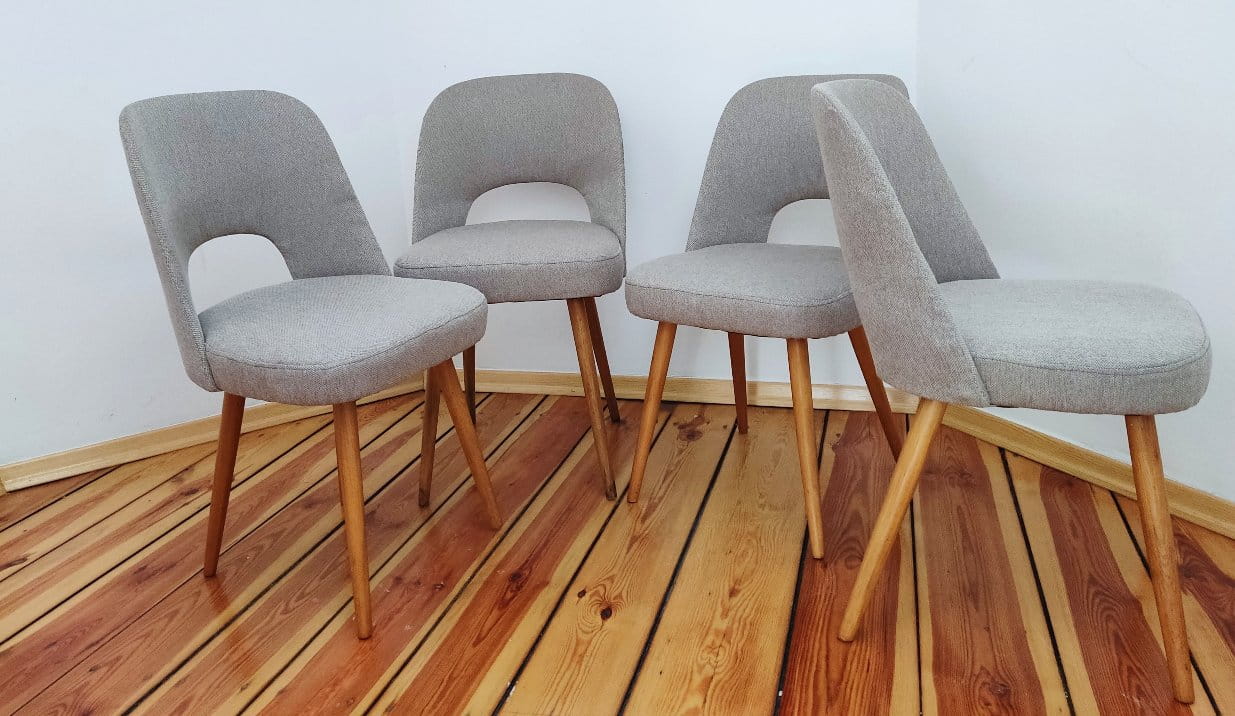 Set of Four Chairs by O. Haerdtl for TON, Czechoslovakia, 1960s