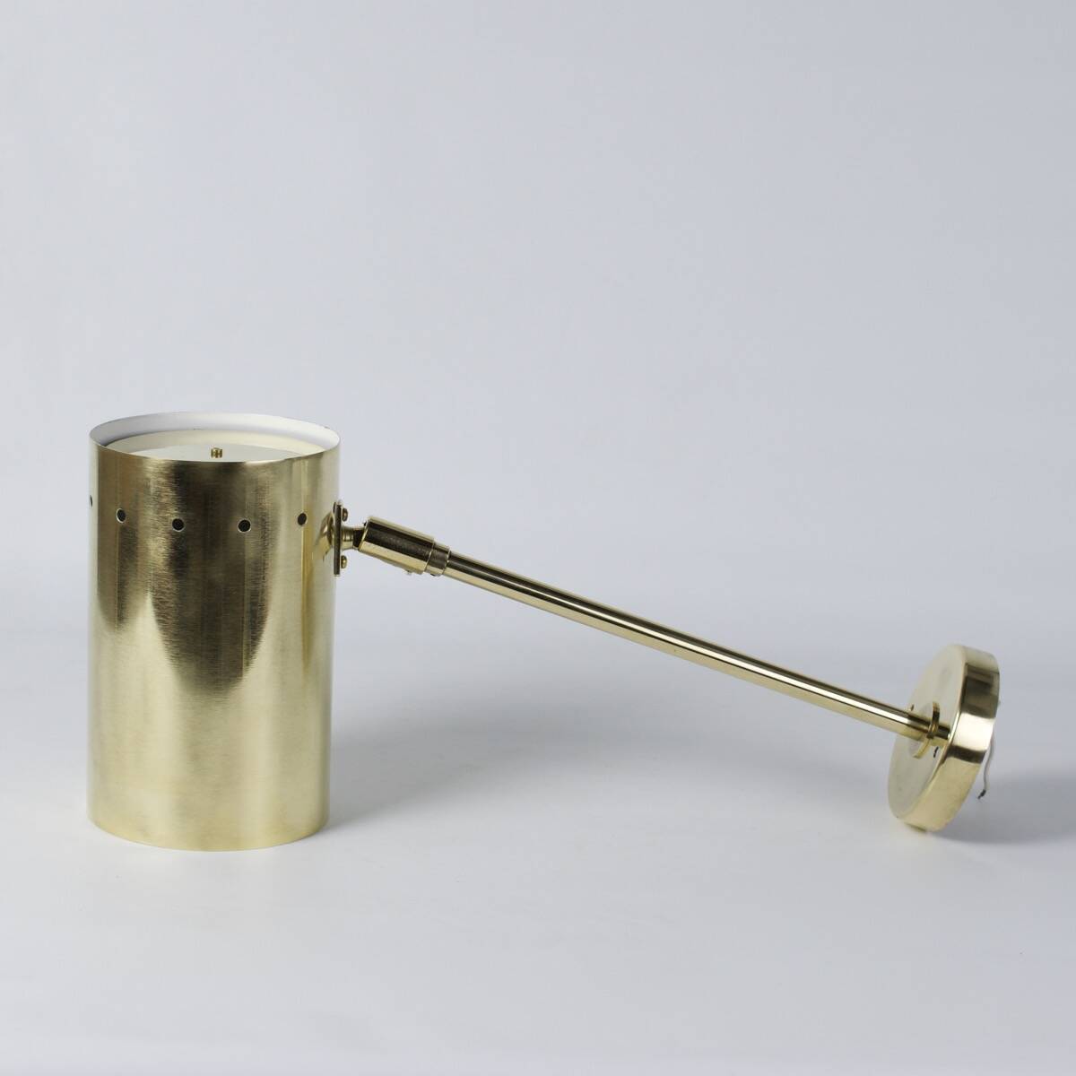 Large pair of brass wall or ceiling lights, 1960.