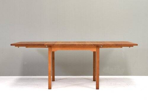 Scandinavian drop leaf dining table in oak, 1970s