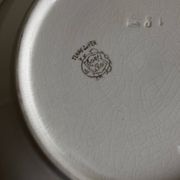 Earthenware salad bowl centrepiece Choisy 1900 white