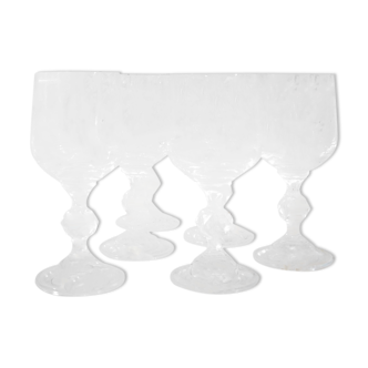 Antique crystalline glasses 70s