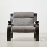 Marco Zanuso Woodline Lounge Chair for Arflex Italy 1964