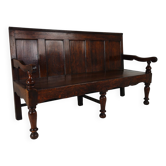 Banc en chêne géorgien, vers 1790