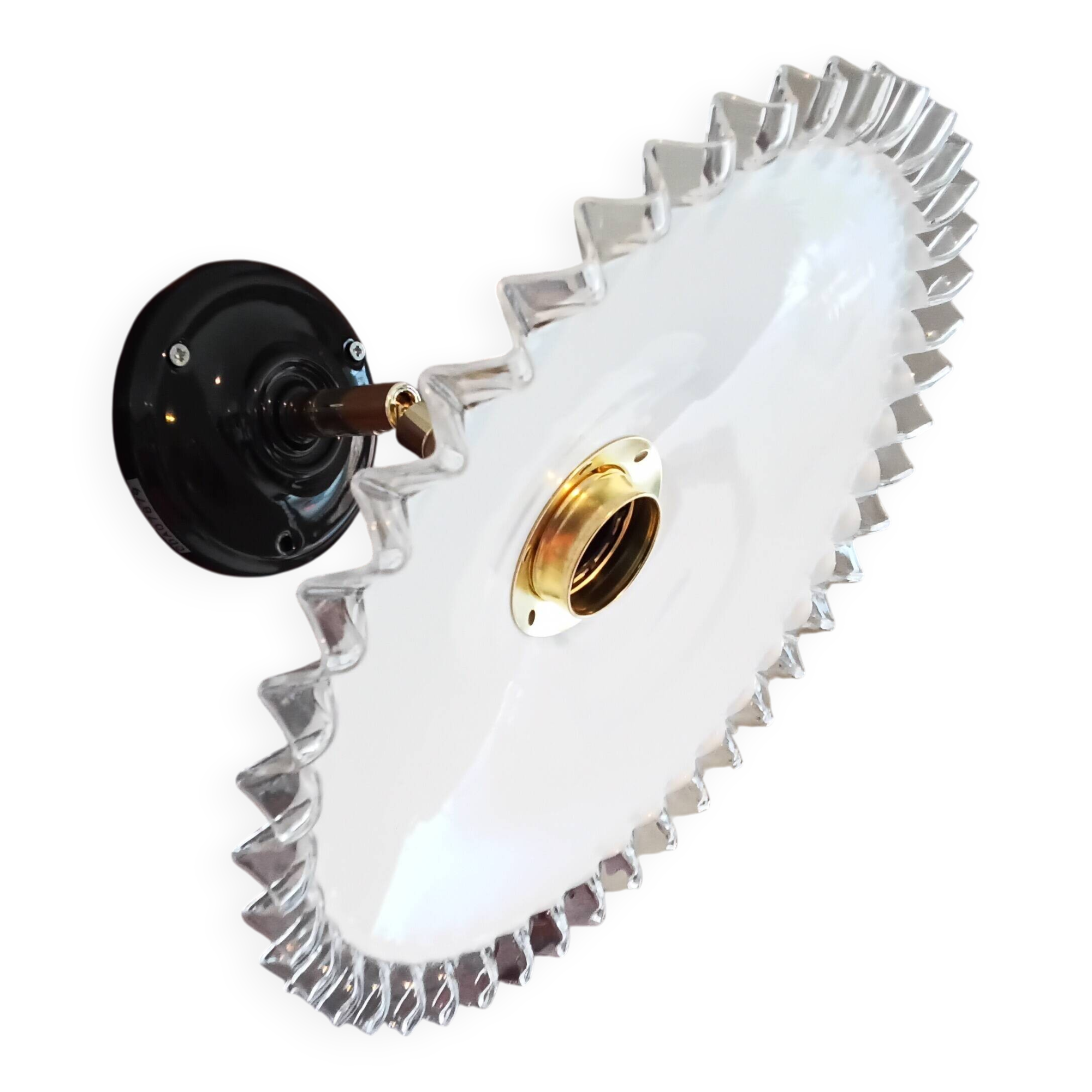 Vintage opaline wall light