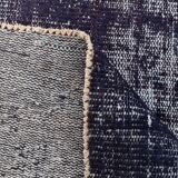 170x275 cm Dark Purpel vintage carpet, distressed dark purpel old carpet.