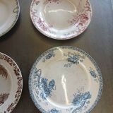 14 mismatched flat plates Terre de fer