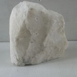 Sculpture face of woman in marble block 13 x 12 x 8 cm