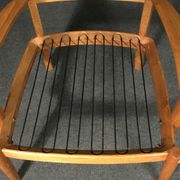 Pair of armchairs and foot rest 20th century