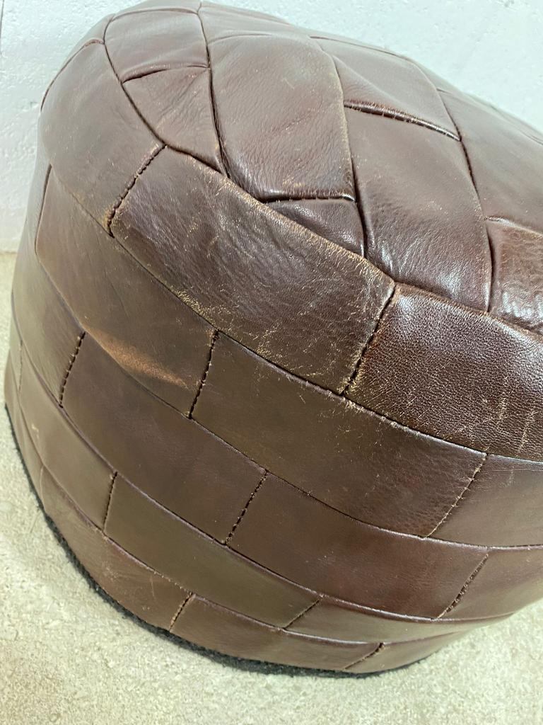 VINTAGE PATCHWORK OTTOMAN / FOOTREST