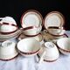 1920s coffee service Céranord from Saint-Amand, 24 pieces.
