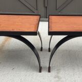 Pair of small design tables
