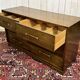 Art Deco style commode from the 1950s in walnut and oak - American manufacturer