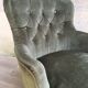 Fauteuil crapaud velours