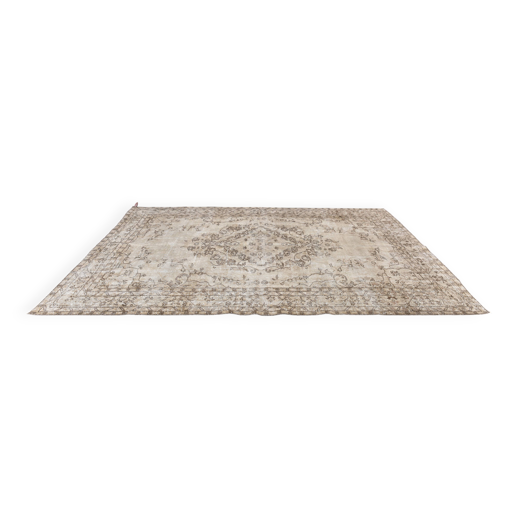 56s Brown & Beige Classic Vintage Rug  195x305Cm
