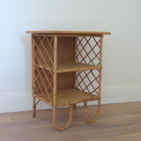 Rattan bedside table