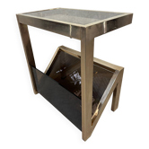 Vintage side table / magazine rack – Belgochrom